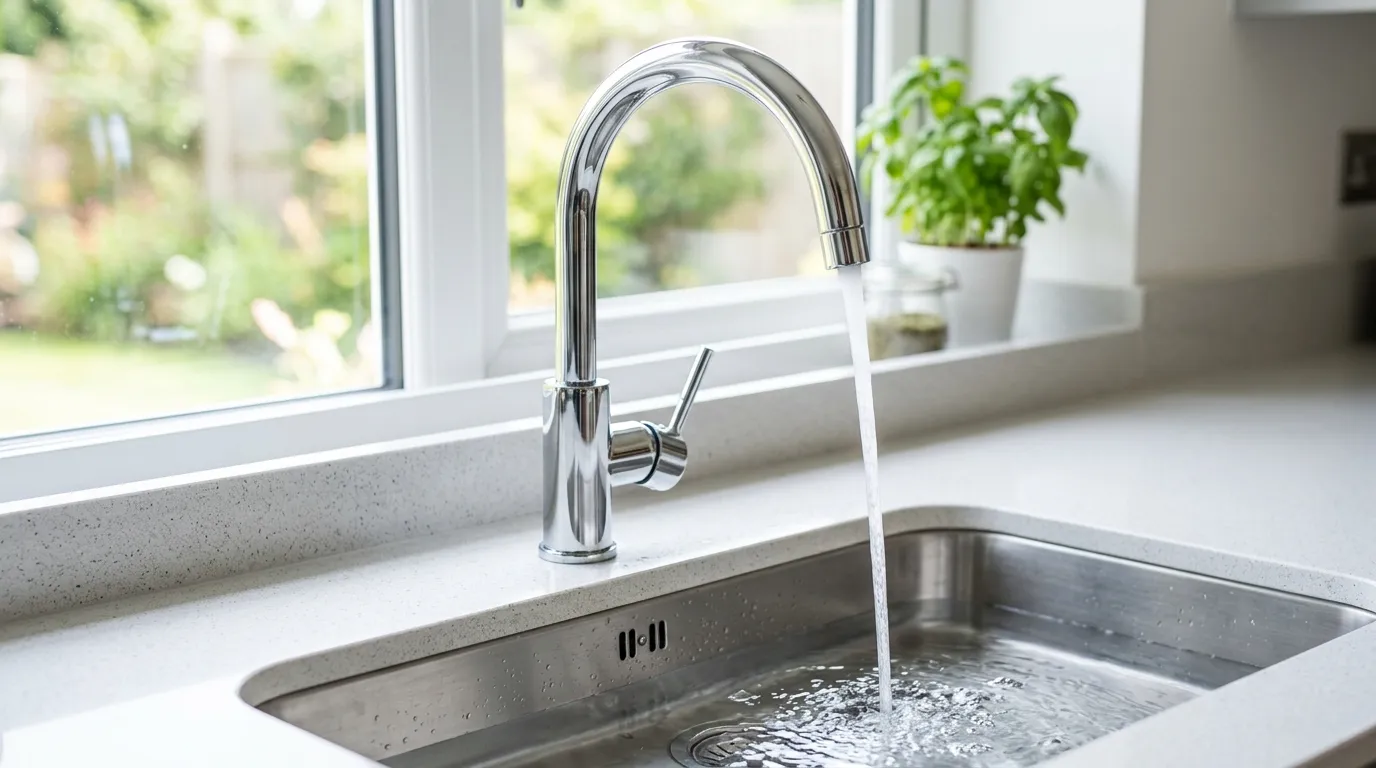 Local Plumbing Master Pros same day plumber fixing a faucet in Riverdale, MI